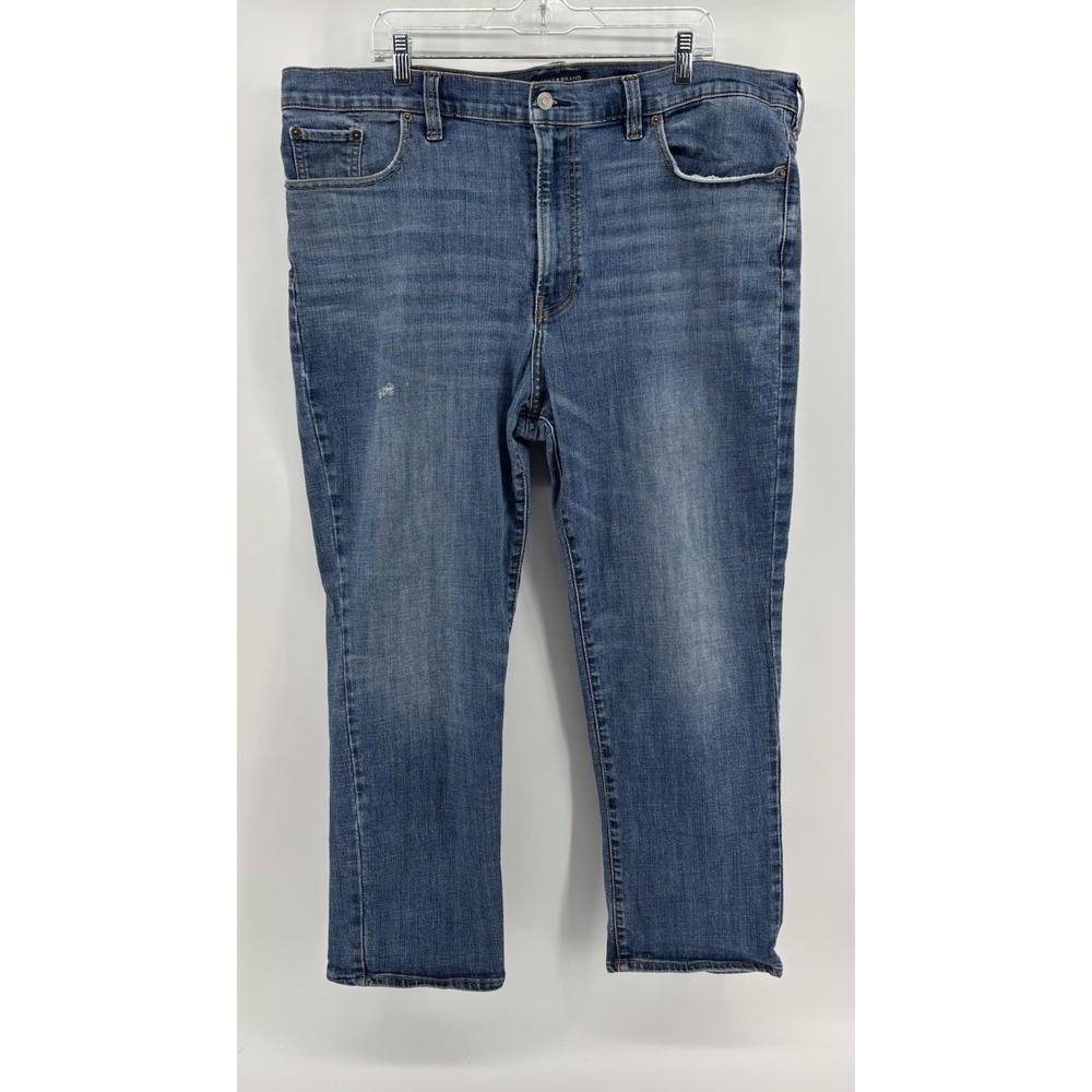 Lucky Brand Athletic Fit Straight Jeans Mens 44x30 Blue Medium Wash 7Y10089